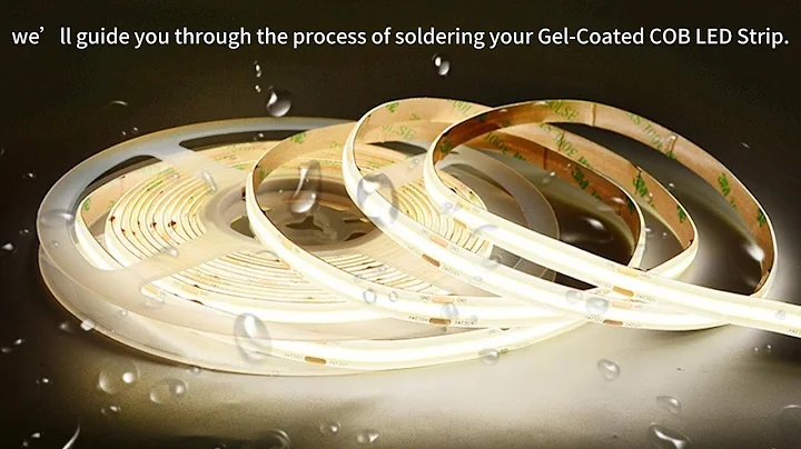 How to Solder Gel-Coated COB LED Strips: A Step-by-Step Guide