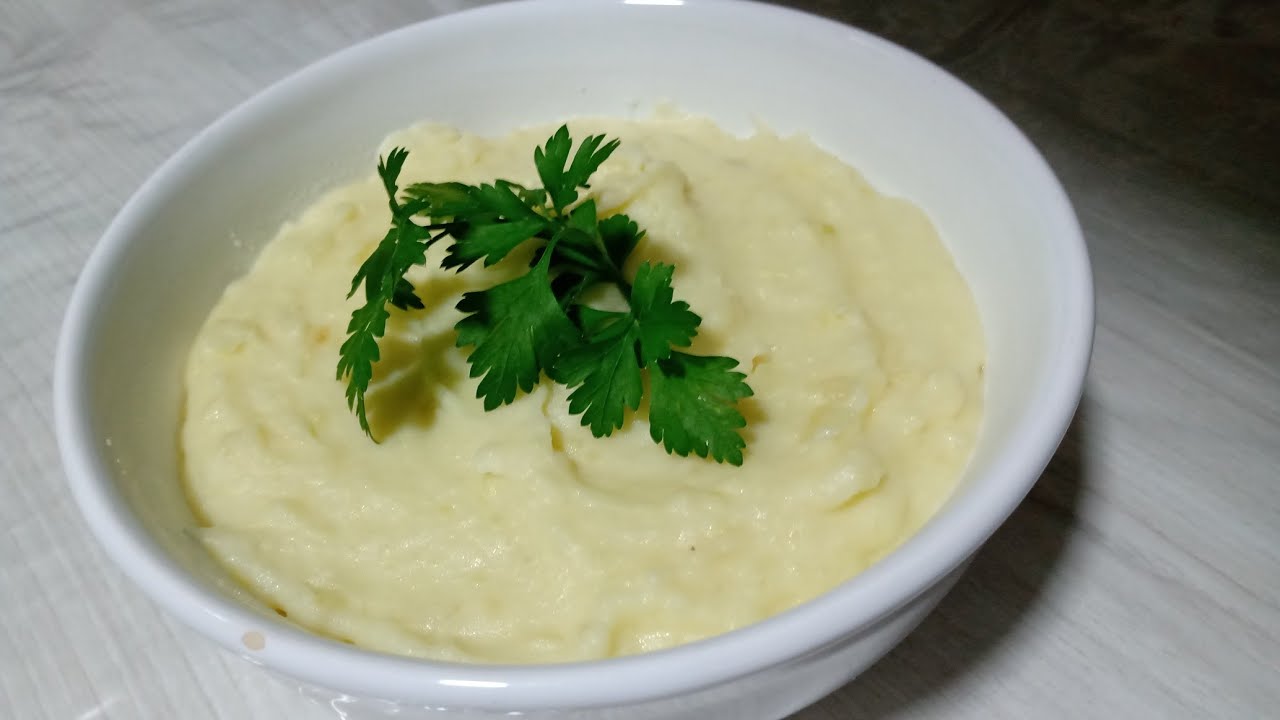 COMO FAZER UM PURÊ DE BATATA COM CREME DE LEITE E QUEIJO RALADO - YouTube