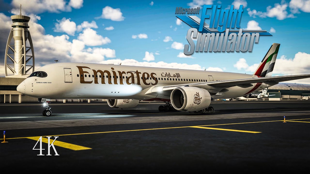 Microsoft Flight Simulator 2020 Emirates A350 Dubai→Shanghai [4K]