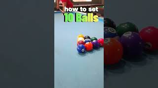 how to set 10 Pinoy style billiard 10balls pool love poolchallengesnoker