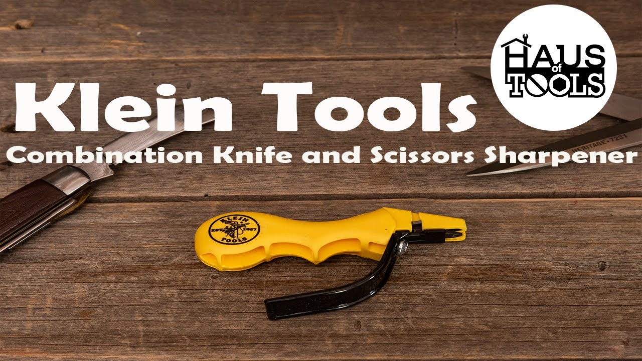 Klein Tools 48036 Combination Knife and Scissors Sharpener 