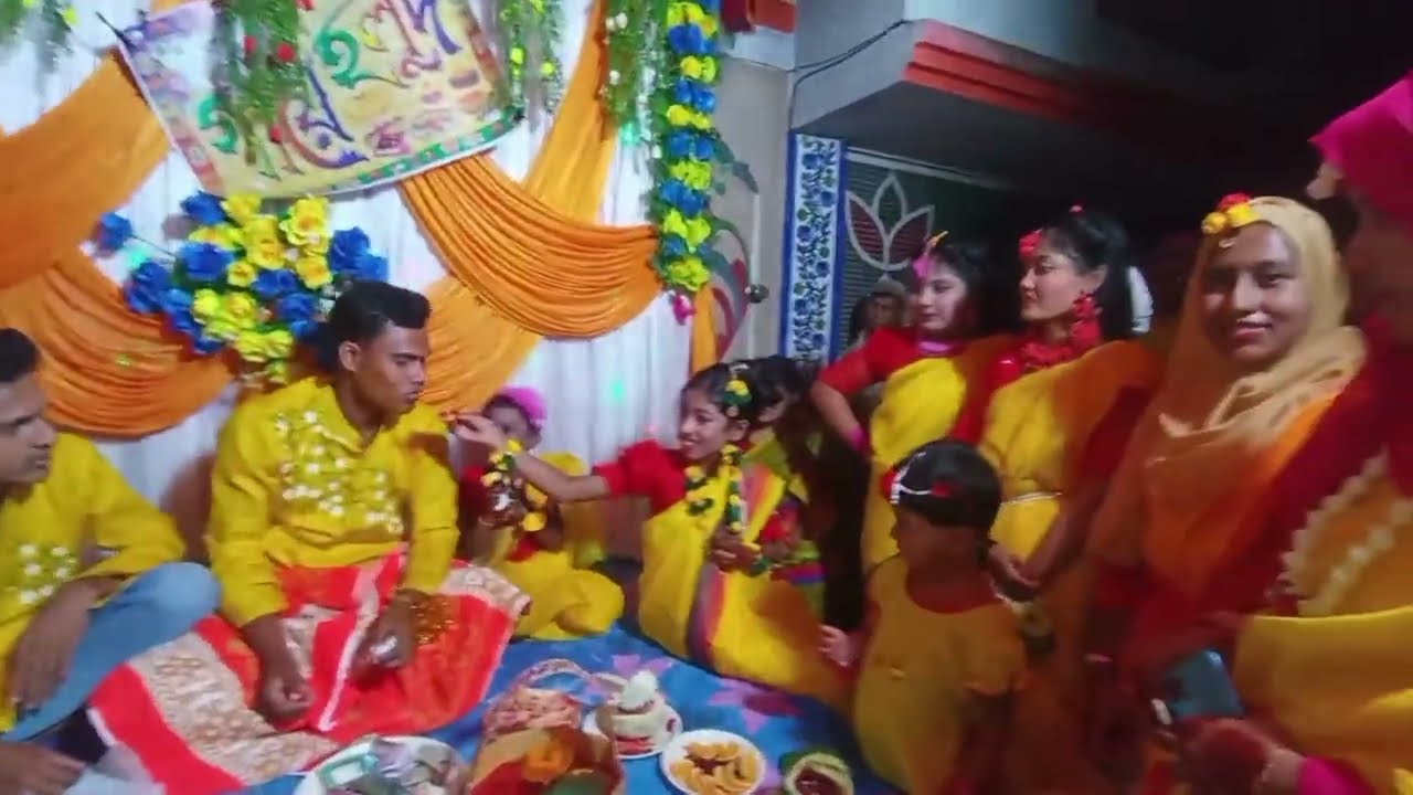 যখন সব খালারা জামাইকে গায়ে হলুদ লাগাই