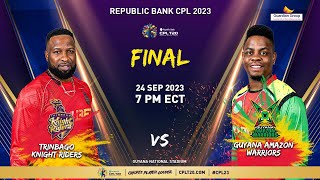 LIVE | Final | Trinbago Knight Riders vs Guyana Amazon Warriors | CPL 2023