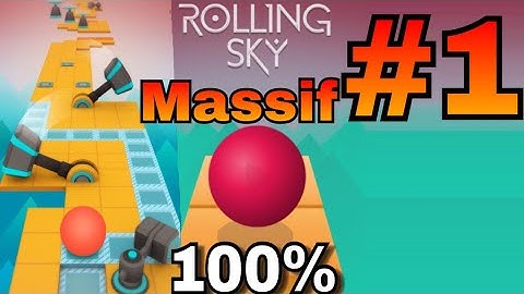 Rolling Sky - Level 1 Massif 100% Complete All Gems