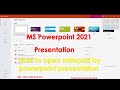 MS Power Point 2021| Power Point Presentation | How to Open Notepad In PowerPoint