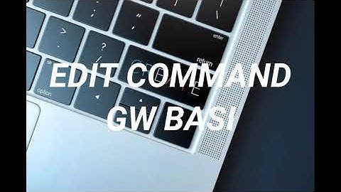 Edit Command| GW Basic Command of Computer in Urdu\Hindi for 10 Class | Isra Sabri Academy