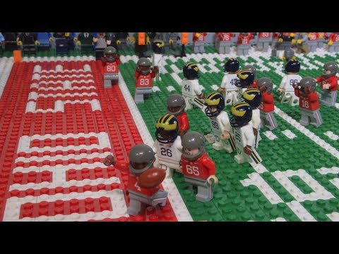 Ohio State vs Michigan Lego