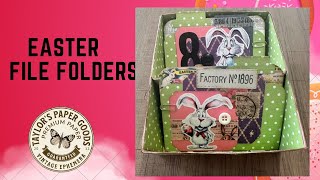 Easter Collage file folders in Mini Box part 1