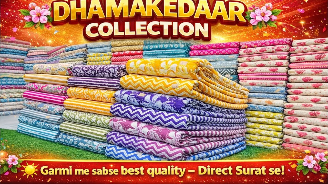 गर्मियों का बेस्ट सेलिंग कलेक्शन 🔥🌹! COTTON WHOLSALE COTTON MANUFACTURING JAIPURI SANGANERI PRINT 