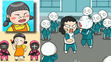 Comics 456- The Untold Story- Part 1 All Level 1- 60  Funny Squid Game Tale -Gameplay Walkthrough