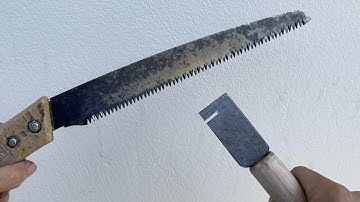 Ingenious Way To Sharpen Hand Saw As Sharp As A Razor !
