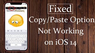 How to Fix Copy/Paste Option Not Working after iOS 14 Update