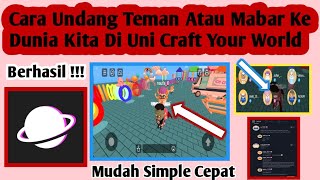 Cara Undang Teman Atau Mabar Di Uni Craft Your World | Undang Teman Kedunia Atau World Kita screenshot 4