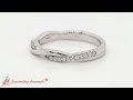 Infinity twist diamond wedding band in white goldfd8253b fascinating diamonds