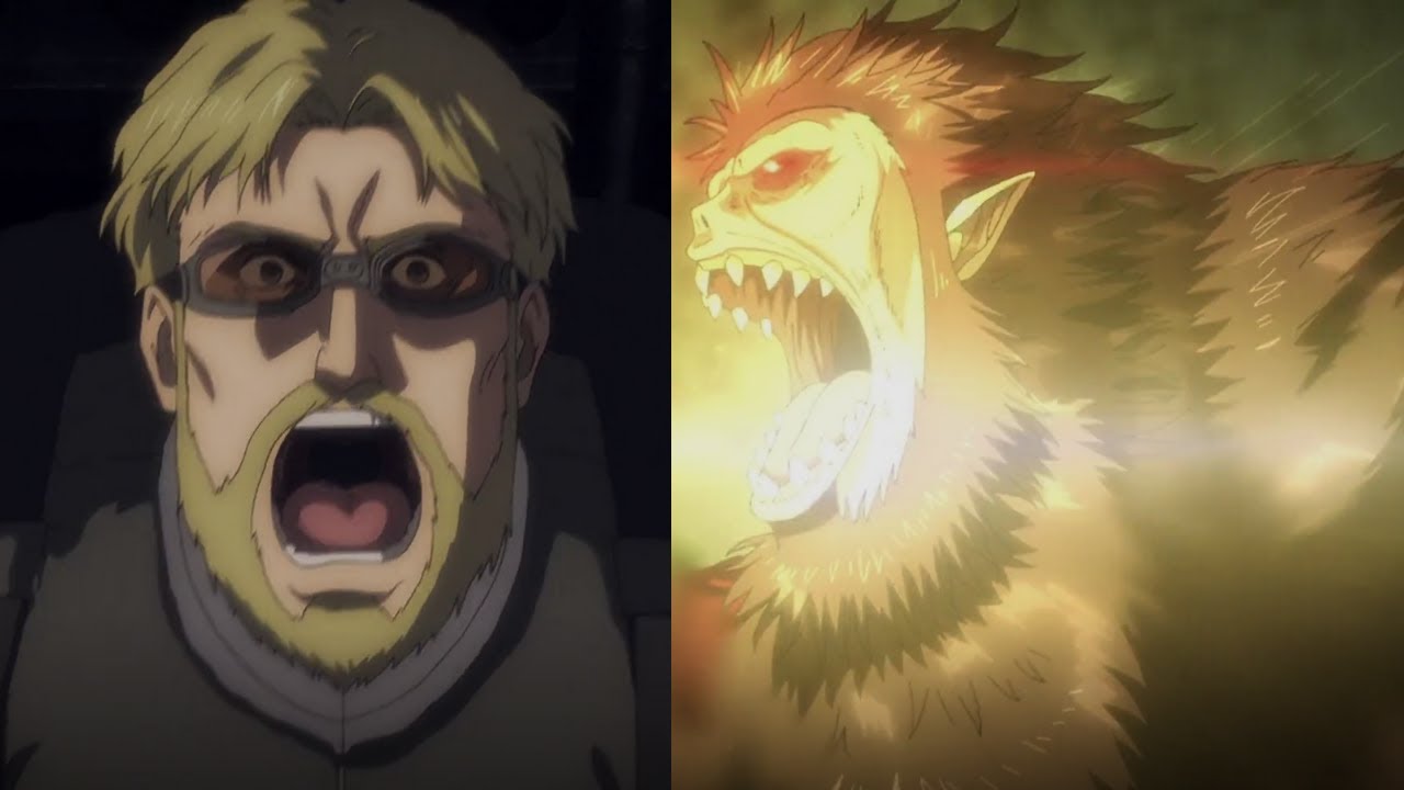 Zeke Scream VS Beast Titan Roar | Attack on Titan