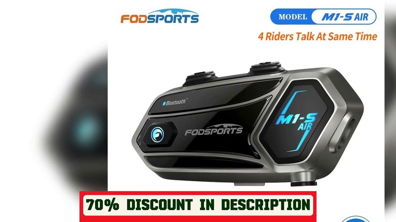 A must-have product! Fodsports M1-S Air Motorcycle Intercom,Helmet Bluetooth Intercom,Motorcycle H
