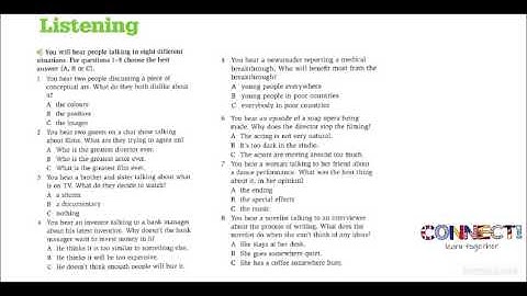 Listening B2 Activity with answers.2020.FCE.FIRST.Cambridge.EOI.IELTS.Aptis.Exams.Practice.Upper-Int