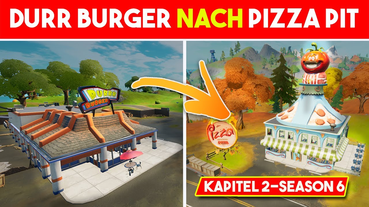 Fahre Von Durr Burger Nach Pizza Pit Ohne Das Auto Zu Verlassen Fortnite Woche 8 Herausforderung Youtube