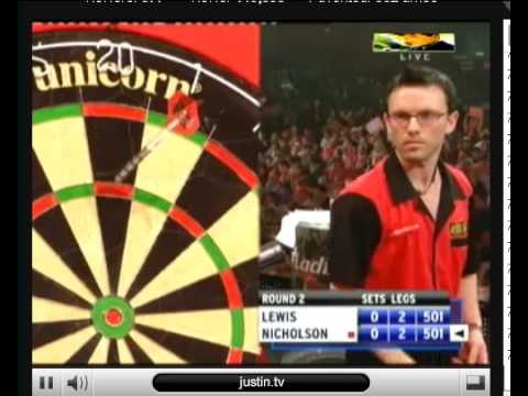 Adrian Lewis vs Paul Nicholson - Part 2 - 2009 PDC World Championships (1st Round)