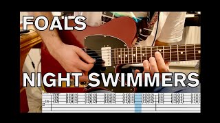 Foals - Night Swimmers Guitar and Bass cover WITH TABS