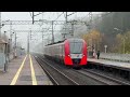 ЭС2Гп-012 проезжает платформу Радищево (снято 19 октября) #ласточка #эс2гп #перегон #туман #вайб