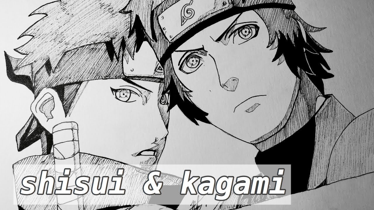 Timelapse Drawing Shisui And Kagami Uchiha