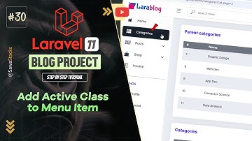 Add Active Class to Menu Item in Laravel 11 – Step 31