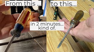 Making a New Screwdriver Handle Details