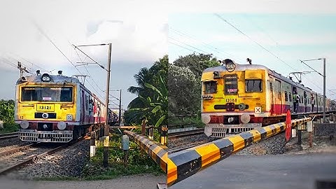 Super Speedy Colourful EMU trains Skip busy Railgate | Speedy trains moving through Level Crossing