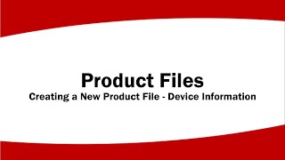 Alcorn Mcbride Academy - Product Files - Creating A New Product File Part 1