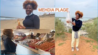 Plage Mehdia kenitra vlog \/\/ Marché du poisson Mehdia