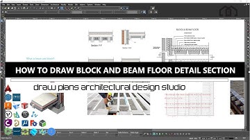 How To Draw Block and Beam Floors Detail Section Concrete Floor Beams Concrete Beam & Block