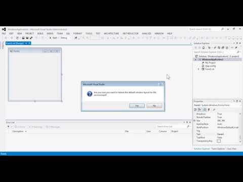 Reset Visual Studio Window Layout Youtube - how to reset roblox studio layout