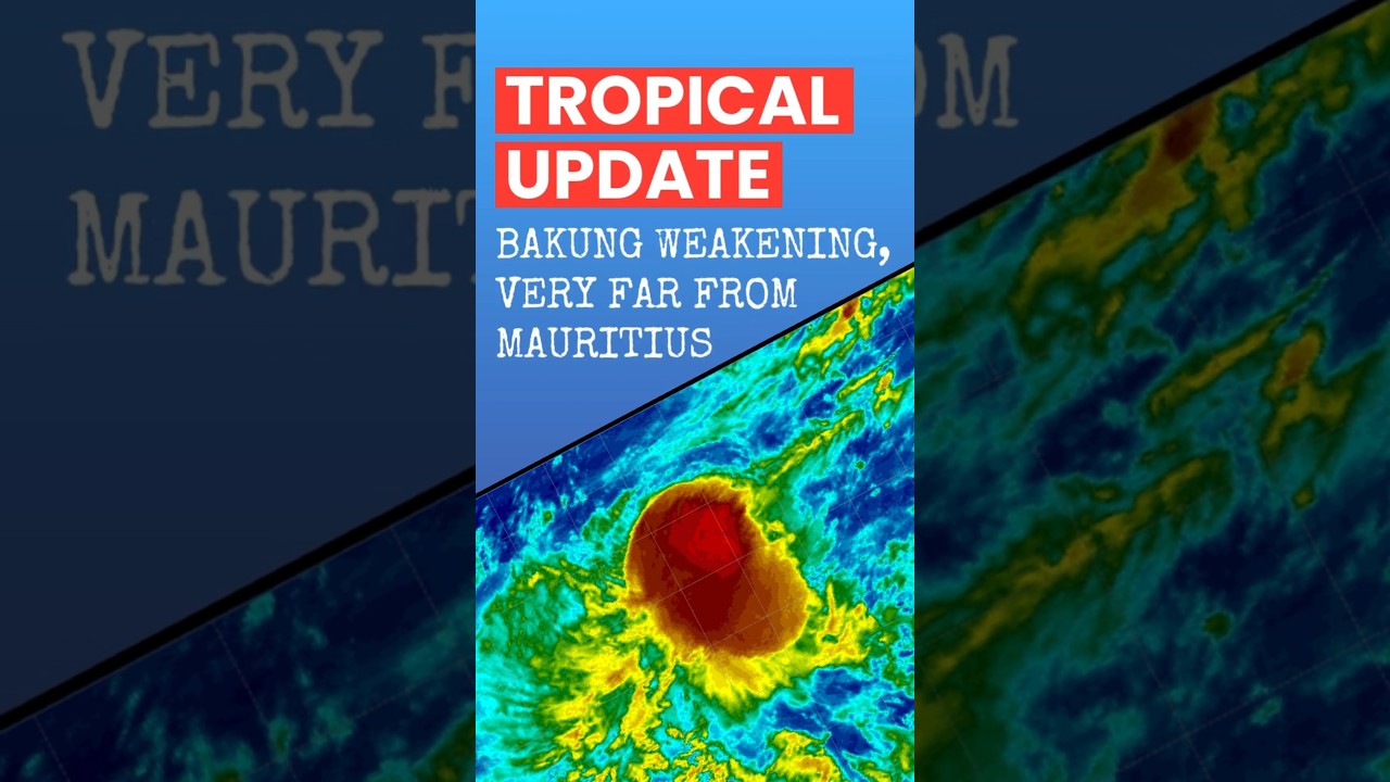 TC Bakung, Weakening far east of Mauritius... No Impacts! #weather #mauritius #cyclone