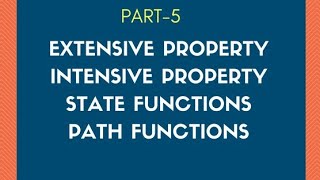 Extensive & Intensive properties, State and path functions| CBSE grade XI| JEE| NEET|thermodynamics.