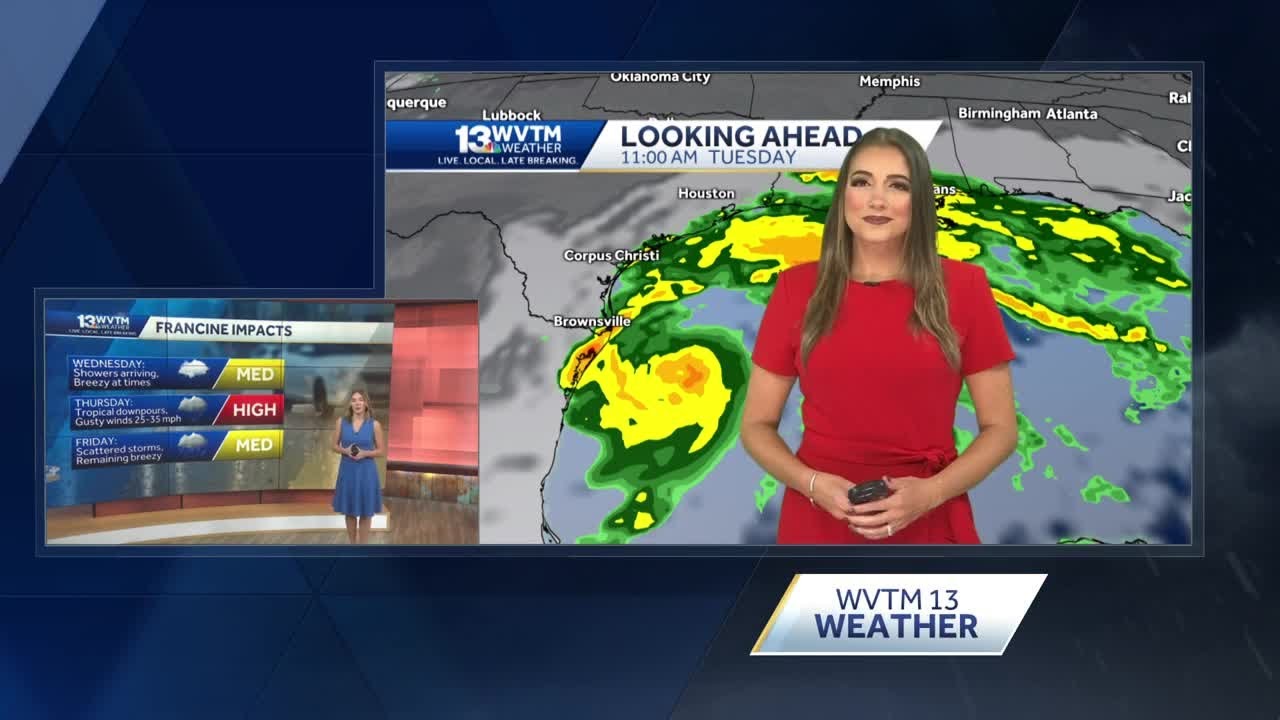 Tropical Storm Francine forecast to become Hurricane in Gulf before ...