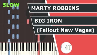 Marty Robbins - Big Iron - Piano Tutorial - Slow - Piano101
