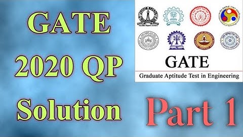 GATE ece 2020/gate exam tamil/gate question paper full solution/gate exam preparation/gate ece2020