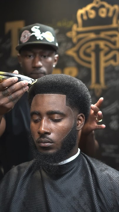  🔥AFRO TEMP FADE 🔥 #barber #barberlife #hairstyle #tranformation #afro ...