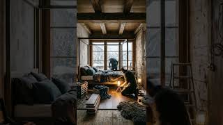 Rustic Shell Becomes High-End Winter Retreat ❄️✨#cozyhome