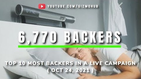 WEEKLY TOP 10 MOST BACKERS IN A LIVE CROWDFUNDING CAMPAIGN (Oct 24, 2021) | Kickstarter & Indiegogo