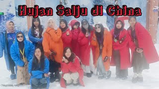 Playing in the Snow Together in China