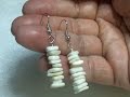 White Sea Shell Earrings
