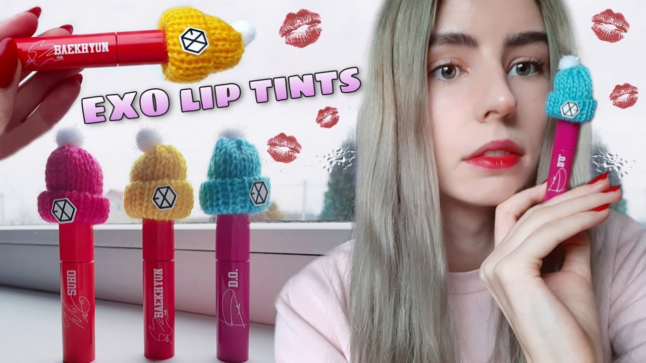 EXO finally released makeup ?! EXO x Nature Republic lip tints