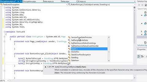 ASP.NET 4.5 Expert Skills Lesson 3-1: Understand cryptography and prepare data for encryption