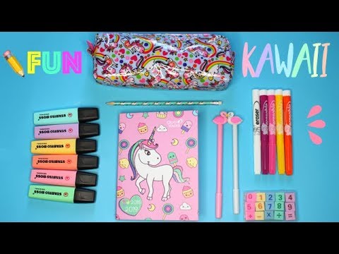 JE TESTE DES FOURNITURES SCOLAIRES FUN / LICORNE / KAWAII 2018⎮Reva ytb 