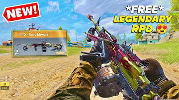 *NEW* FREE LEGENDARY RPD - ROAD MONGREL 😍 IN COD MOBILE FULL GAMEPLAY