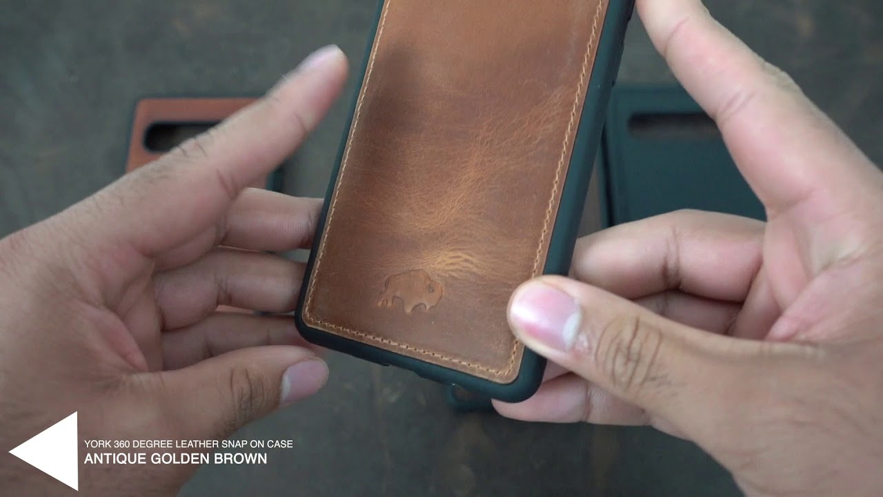 BlackBrook York 360 Degree Leather Snap On Case for Samsung Galaxy S10 5G