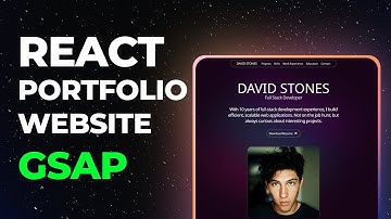 Build and Deploy Modern Portfolio Website | React | GSAP | Tailwind CSS