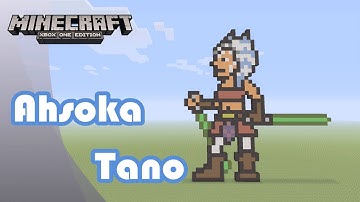 Minecraft: Pixel Art Tutorial and Showcase: Ahsoka Tano (Star Wars: The Clone Wars)